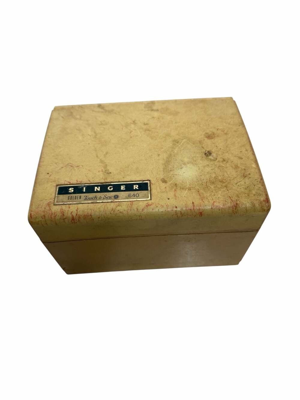 Vintage Singer Golden Touch & Sew 640 Sewing Machine Accessory Case with Parts